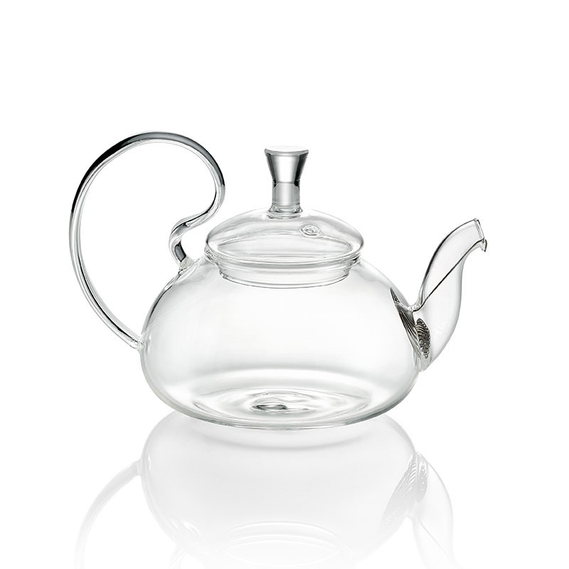 YUEMING Teiere in vetro con infusore, 550 ml in teiera in vetro  borosilicato di forma quadrata con filtri per il tè per tè sfuso, infusore  in acciaio inossidabile rimovibile 304 (550ml) 