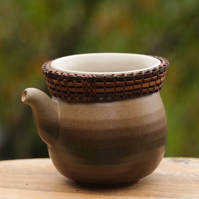 Brocca in ceramica grigia con collare 150 ml