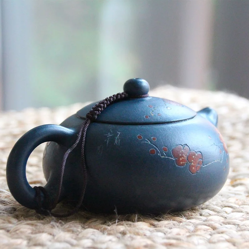 1828 Blue clay teapot decorated 200ml