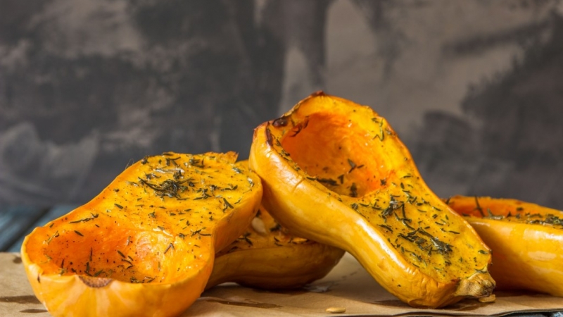 Pumpkin roasted with butter and Rooibos