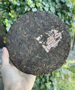 Puer Tea Shu (ripe) Yunnan Qizi Bing Meng Hai Jin Ya 357g