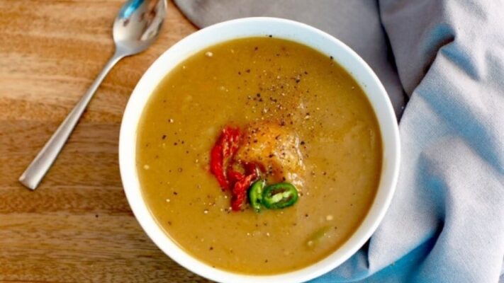 Zuppa di zucca al tè verde