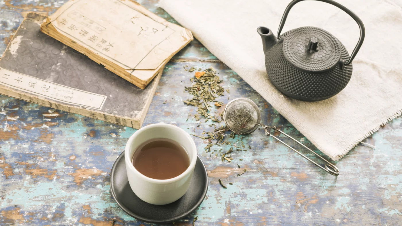 decorative tea still life copia