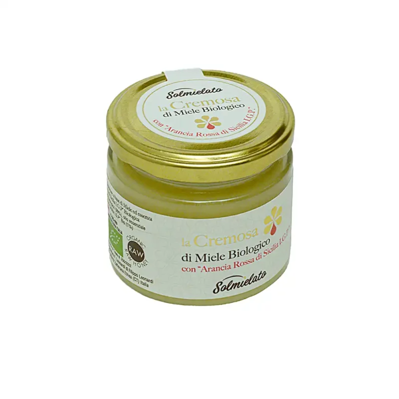Cremosa di Miele Biologico con Arancia Rossa